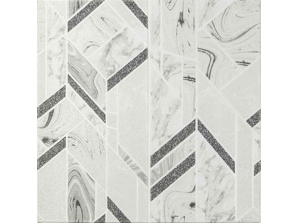 Панель стінова 3D 680 * 680 * 4мм Анотація сіра (D) SW-00001990 ТМ STICKER WALL, фото 1