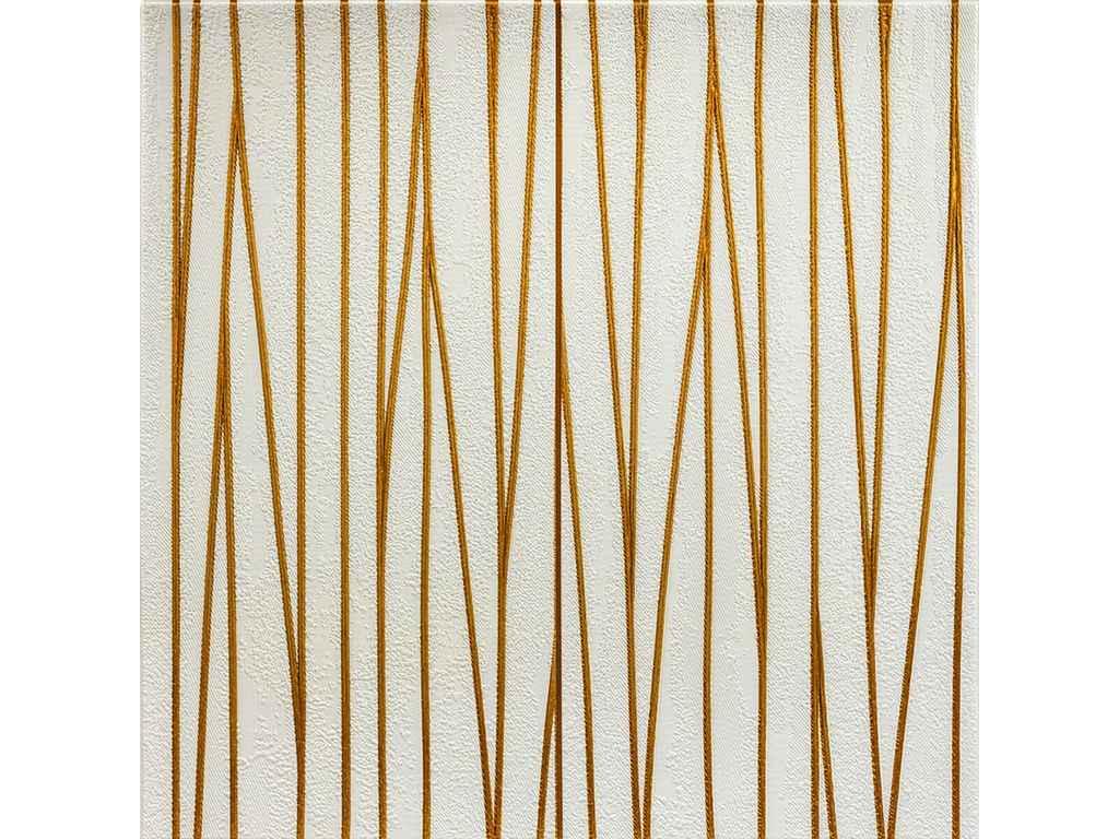 Панель стінова 3D 700 * 700 * 5мм 440 Золоті стрічки (D) SW-00001184 ТМ STICKER WALL, фото 1