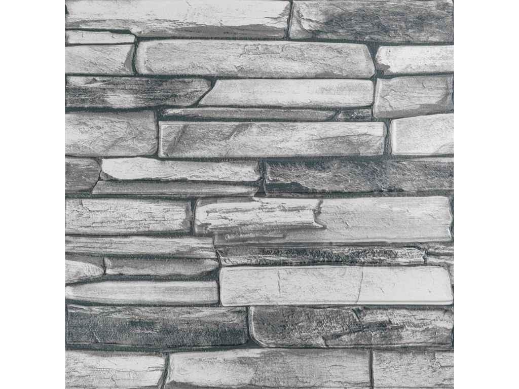 Панель стінова 3D 680 * 680 * 4мм Сірий сланець (D) SW-00002003 ТМ STICKER WALL, фото 1