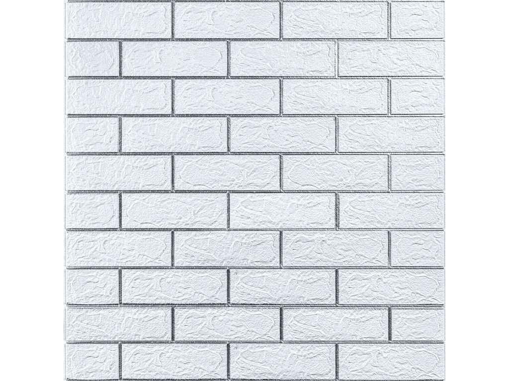 Панель стінова 3D 770 * 700 * 3мм 100-3 Біло-сірий (D) SW-00000752 ТМ STICKER WALL, фото 1