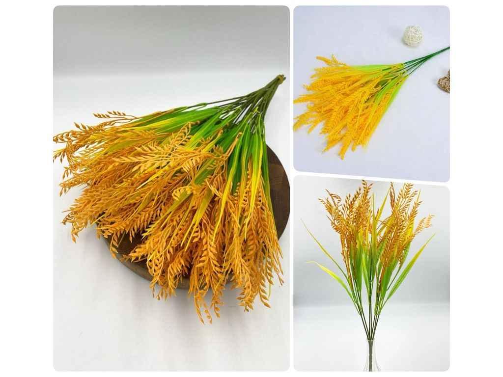 Букет Вівса 35-40см 7кол пластик арт..к_Овес_букет ТМ КИТАЙ, фото 1