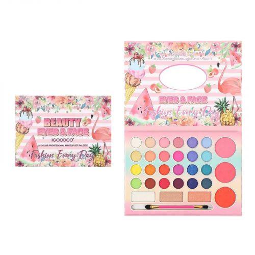 Косметика палетка, 30 кольорів, пензлик, дзеркальце, у плівці [tsi278168-TSI], фото 1