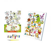 Набір для розпису по номерах 30х40 см "Мультяшний хаос" [tsi278911-TSI], фото 2