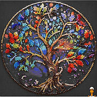 Набір-міні для вишивання бісером колір життя 15х15 см Abris Art AM-252