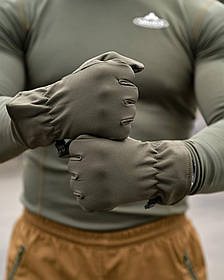 Зимові рукавички SOFSHELL oliva ВТ6325