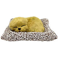 Іграшка "Песик на килимку", світло-коричнева, Mic