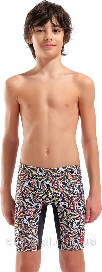 Плавки-шорти для хлопчиків Arena FUN SKULLS SWIM JAMMER чорний, мультиколор Діт 164 см, фото 1