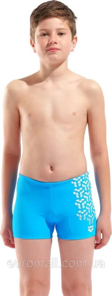Плавки-шорти для хлопчиків Arena KIKKO V SWIM SHORT GRAPHIC блакитний, білий Діт 140 см, фото 1