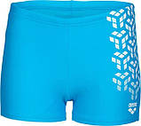 Плавки-шорти для хлопчиків Arena KIKKO V SWIM SHORT GRAPHIC блакитний, білий Діт 140 см, фото 6