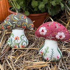 Набір для створення вишитої іграшки "Грибочки", 10,5х12 см, 2 шт