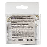 Світлодіодна гірлянда на батарейках, 1 м, 20 л, холодний білий, батарейки 3АА, IP20 (720544), фото 4