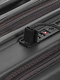 Валіза ручна поклажа S поліпропілен сіра 55х38х24+5/50л/3.4кг/Airtex, фото 8