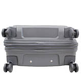 Валіза велика L поліпропілен сіра 76х53х31+5/129л/5.4кг/Airtex 647, фото 7
