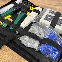 Набір інструментів для обтискання та тестування мережевих кабелів RJ45/RJ11 (20), фото 4