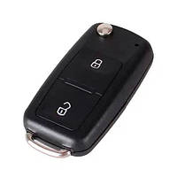Корпус ключа Volkswagen 202AD 2-кнопковий 80х50мм пластик ОЕМ 7E0837202AD