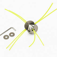 Алюмінієва головка для тримера – посилена насадка на бензокосу, універсальна, міцна