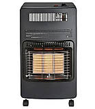 Газовий обігрівач переносний 4,2 кВт, керамічний, на бутан, з редуктором і шлангом, з колесами, для дому та майстерні до 80 м², фото 8