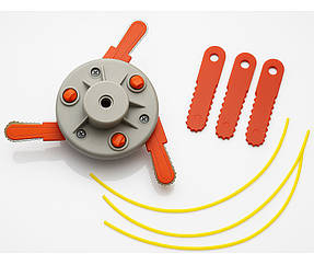 Багатофункціональна насадка для бензокоси – універсальна котушка з ножами та жилкою