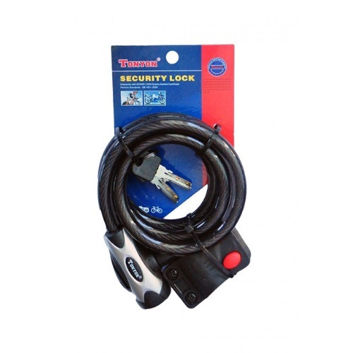 Замок велосипедний Tonyon з кріпленням 12х1500 мм (TY555), фото 1