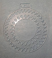 Органайзер для нитки муліне, 36 і 24 місця на палітрі, круглий. Розмір 155х141 мм.