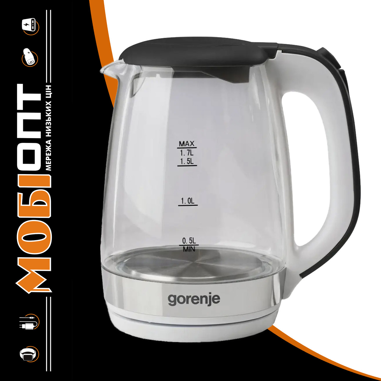 Електрочайник Gorenje K17GXG (KEC8058-GC) UA