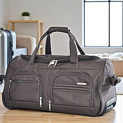 Якісна велика дорожня сумка на колесах гігант 140 л, спортивна міцна колісна сумка на коліщатках