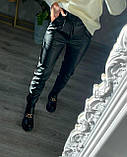 Штани з ременем для милих дам "Екошкіра", фото 2