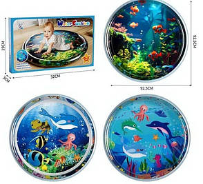 Водний килимок з рибками м'якими бортиками 92,5 см в коробці, фото 1