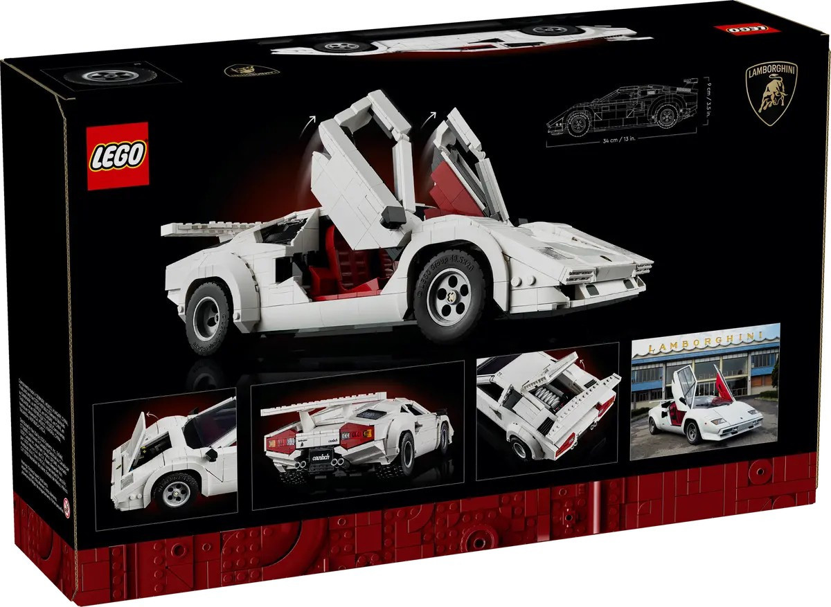 Авто-конструктор LEGO Icons Lamborghini Countach 5000 Quattrovalvole (10337)
