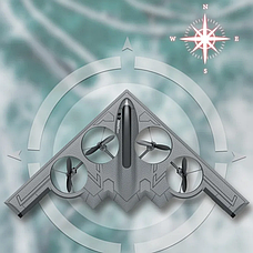 Дитячий літак на пульті радіокеруванні B-2 Spirit акумуляторний 40 см Сірий, фото 3