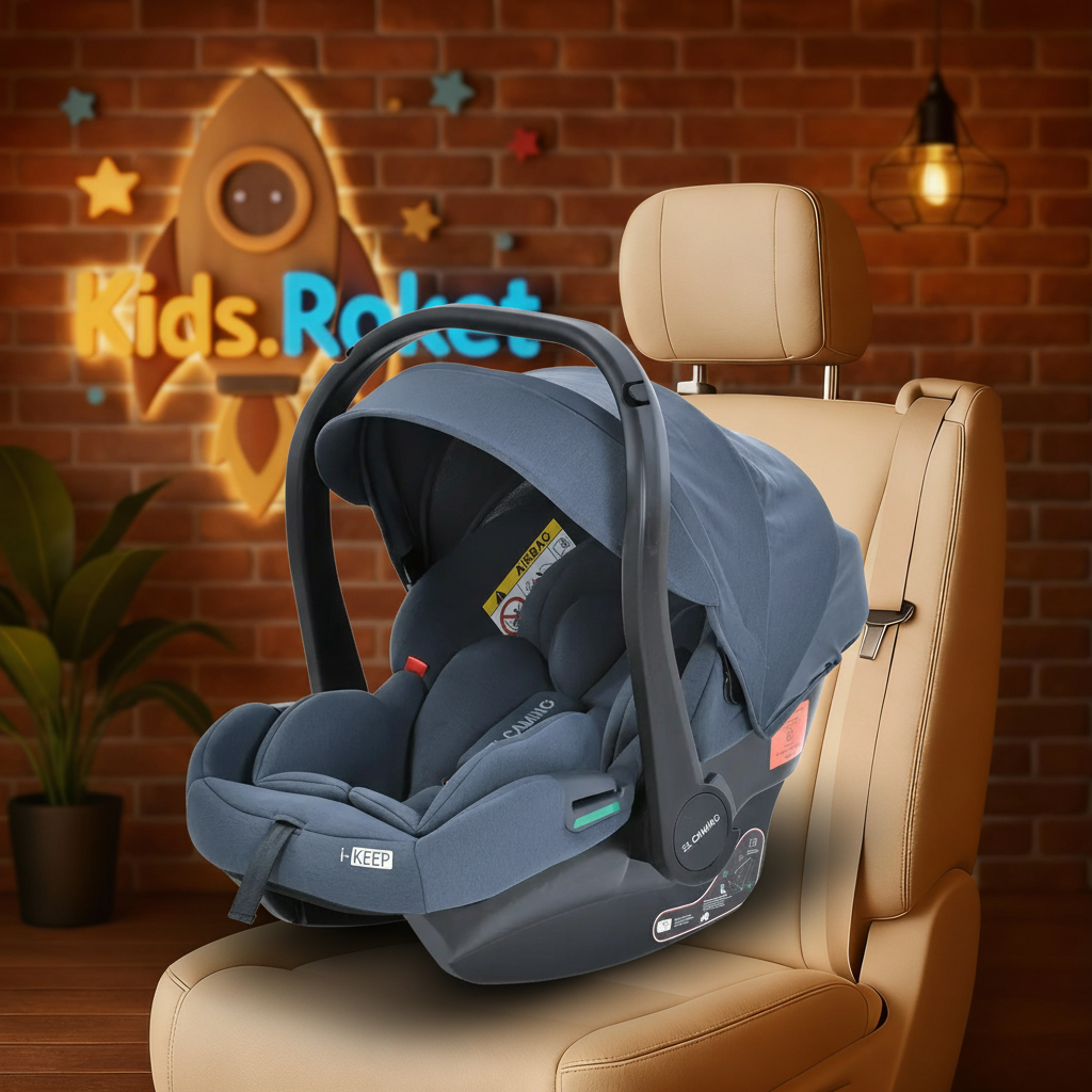 Автокрісло люлька El Camino i‑KEEP ME 1186 i‑Size R129 (40–87 см) — 3‑точкові ремені, регульований підголівник, фото 1