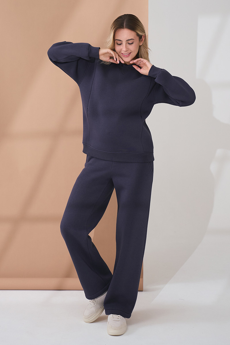 Костюм з начосом для вагітних та годування Urban графітовий, фото 1