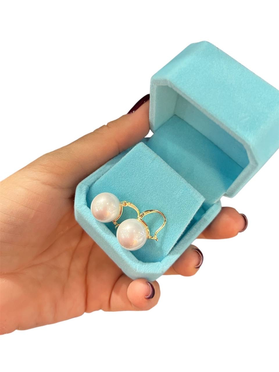 Сережки з перлами позолота 18К, фото 1