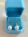 Сережки з перлами позолота 18К, фото 6