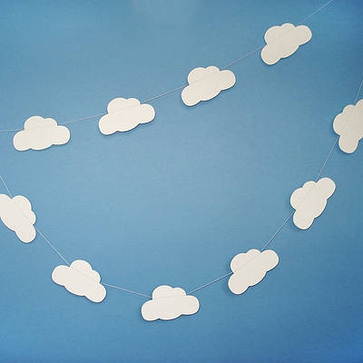 Гірлянда для декору свята «Облака», 1,5 метра, колір молочний