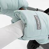 Муфта на коляску на флісі М'ятна Теплі зимові рукавички для візочка з водовідштовхувальної тканини, фото 2