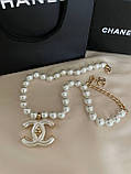 Підвіска Шанель із перлами в позолоті 18К, фото 2