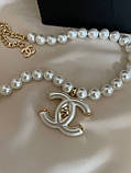 Підвіска Шанель із перлами в позолоті 18К, фото 9