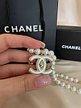 Підвіска Шанель із перлами в позолоті 18К, фото 6