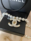 Підвіска Шанель із перлами в позолоті 18К, фото 3