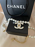 Підвіска Шанель із перлами в позолоті 18К, фото 4