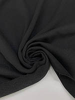 Тканина трьохнитка з начісом, 80% бавовна, чорний, Туреччина, 295 г/м2, 190 см