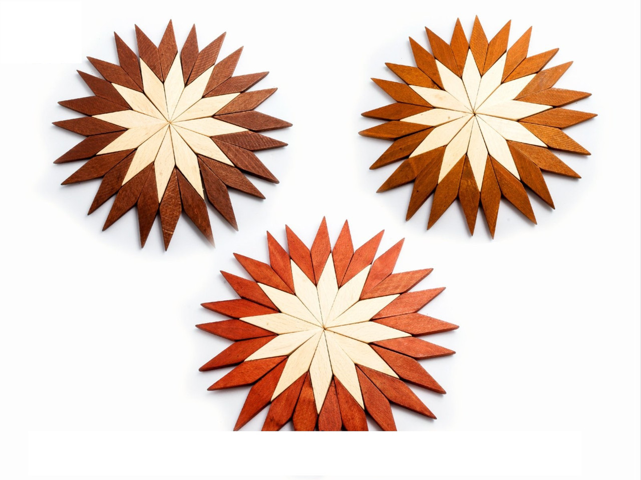 Дерев'яні маленькі кухонні підставки під гаряче