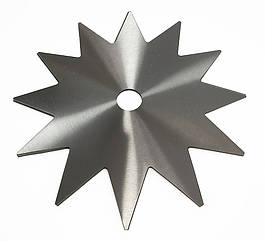 Диск для тримера 12 зубів 255 мм — міцна сталь 65Г, ріжуча зірка для кущів та дерев