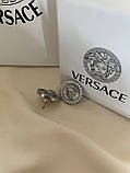 Сережки Версачі посріблення з цирконами, фото 4