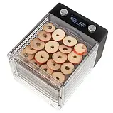 Дегідратор Adler AD 6660 - 600 Вт, 6 автоматичних програм, 6 сталевих піддонів, регулювання часу та температури, фото 5