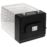 Дегідратор Adler AD 6660 - 600 Вт, 6 автоматичних програм, 6 сталевих піддонів, регулювання часу та температури, фото 7