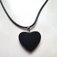 Кулон Сердце 100% натуральний шунгіт