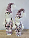Прикраса різдвяного гнома в штанах 80 см, Скандинавські гноми, Новорічна фігурка скандинавський гном, фото 3