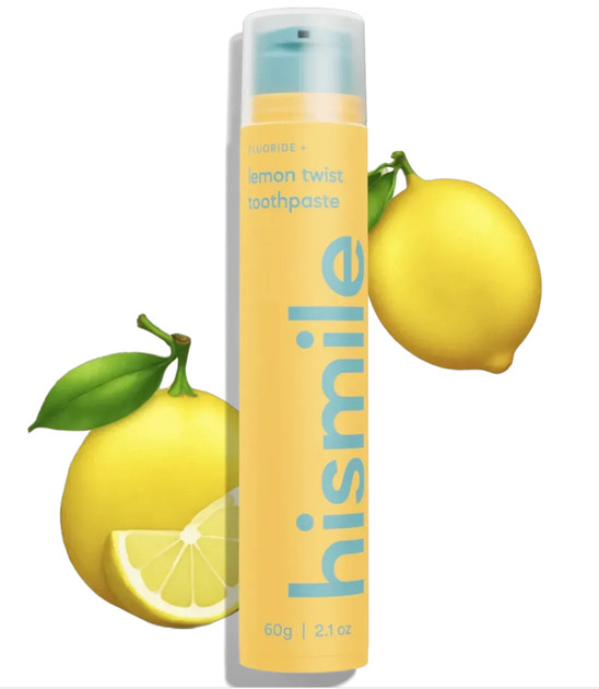 Зубна паста зі смаком лимона Hismile Lemon Twist Toothpaste, 60 г, фото 1